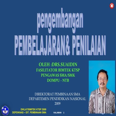 Pengembangan Pembelajaran dan Penilaian