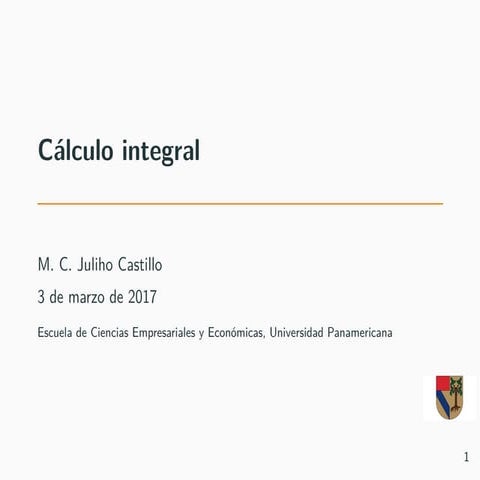 Cálculo Integral para Empresariales