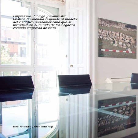 Entrevista a l'exministra Cristina Garmendia per a la revista Innova Ocular