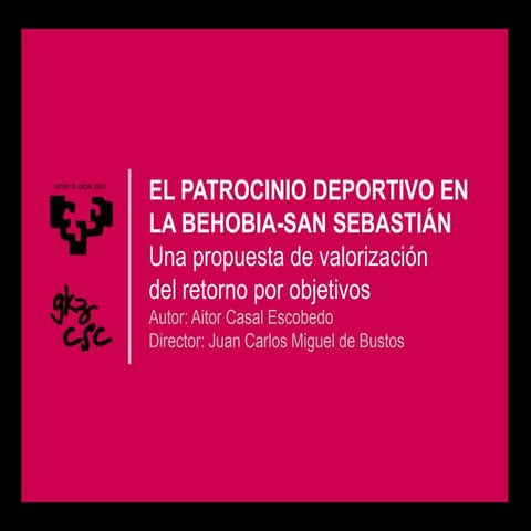 El patrocinio deportivo en la Behobia-San Sebastián: Una propuesta de valoriz...