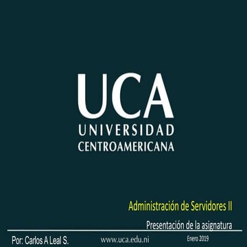 Administración de Servidores II - Edición 2019