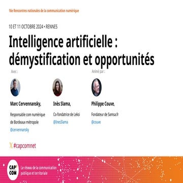 Intelligence artificielle : démystification et opportunités réelles