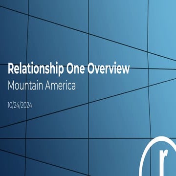Relationship One Branded Template Presentation