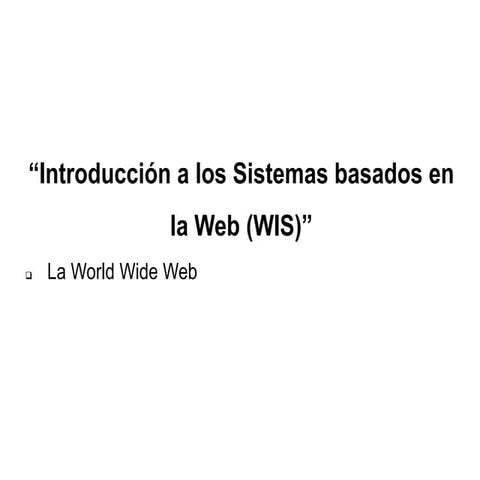 La world wide web | PPTX