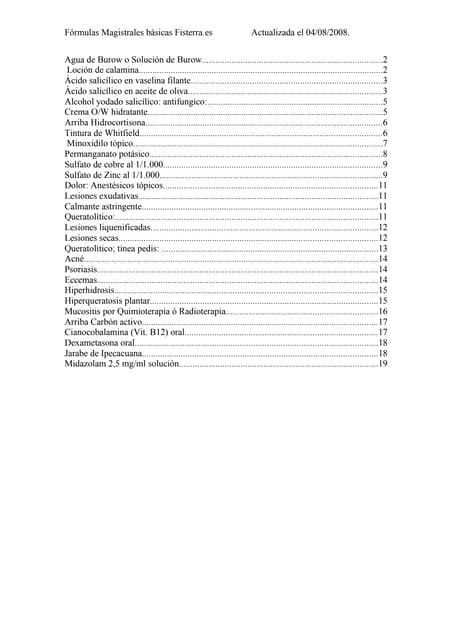 Formulas magistrales