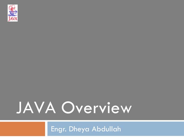 00 intro to java | PPT