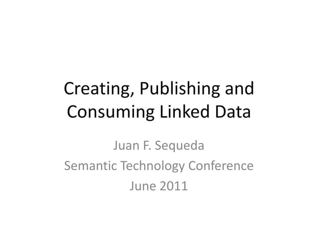 Welcome to Linked Data 0/5 Semtech2011