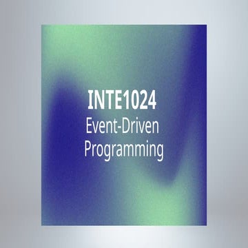 Comprehensive Introduction to Event-Driven Programming with jQuery and ...