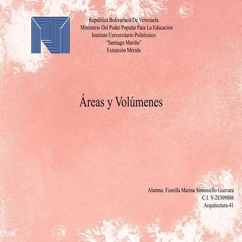 Áreas y Volúmene