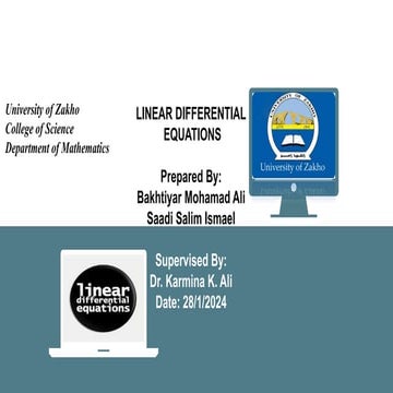 LINEAR DIFFERENTIAL  EQUATIONSLINEAR DIFFERENTIAL  EQUATIONS  .pptx