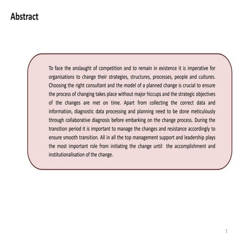 Organisational Development:  The Process, Models, Factors & Implementation
