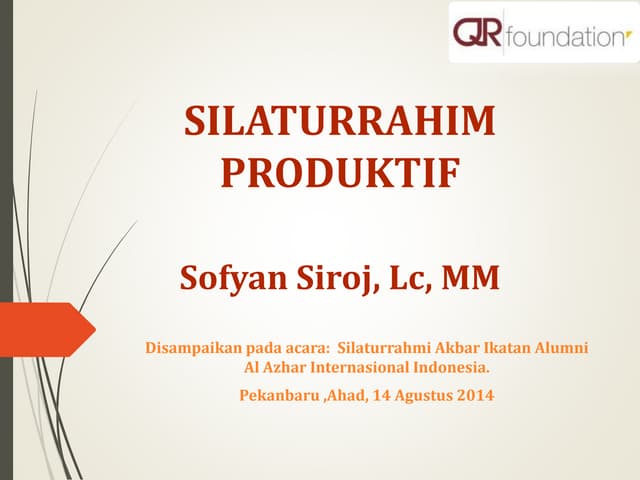 SILATURRAHIM PRODUKTIF