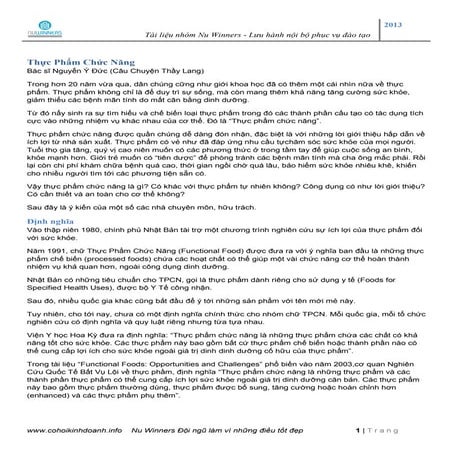 Thực phẩm chức năng