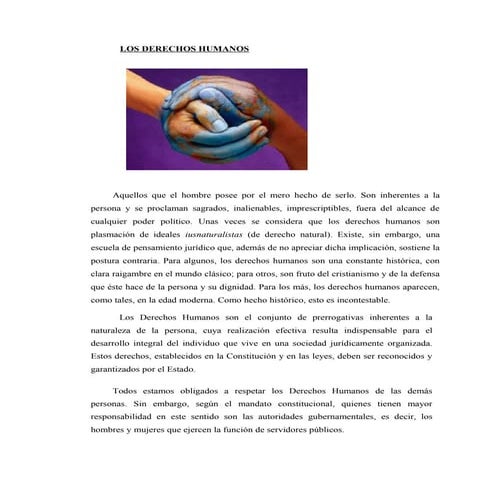 Importancia de los derechos humanos en el mundo | PDF
