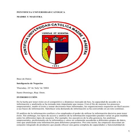 Inteligencia de Negocios