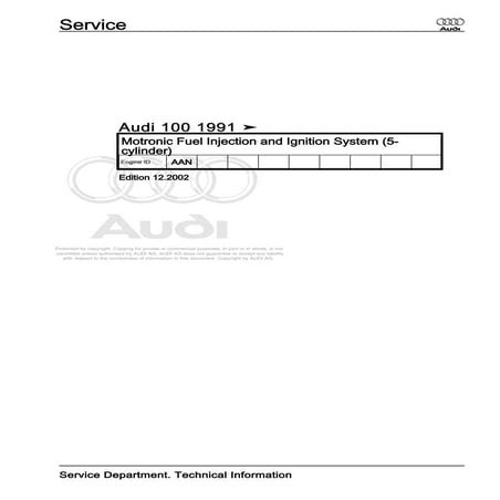 AUDI 00052506920 motronic fuel-injection_and_ignition_system_(5-cylinder)