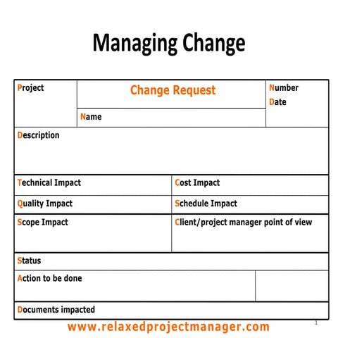 Project change request template v2.0