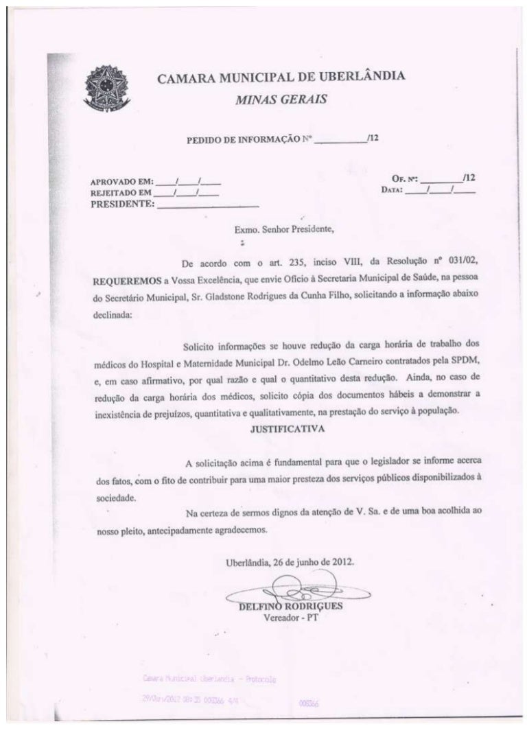 Pedido de Informação