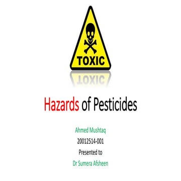 Hazards of Pesticides 