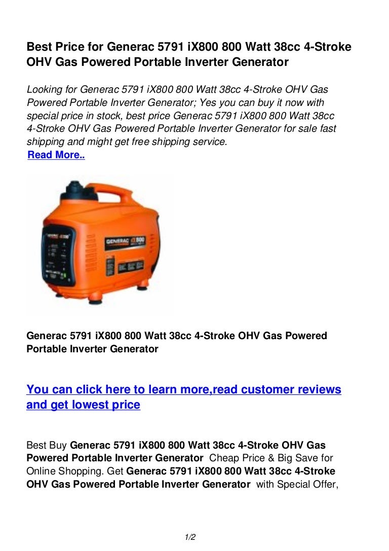 generac ix800 price