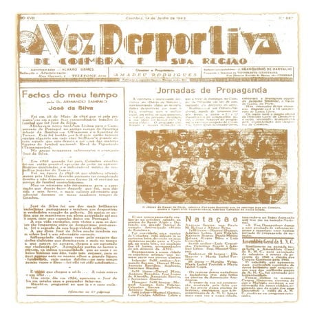 A Voz Desportiva de Coimbra e sua Região | 14 de Junho 1943