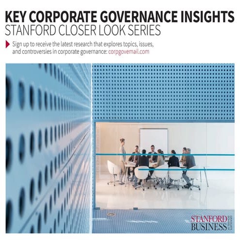 Key Corporate Governance Insights