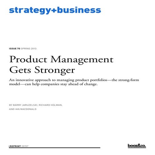 Product Management Gets Stonger