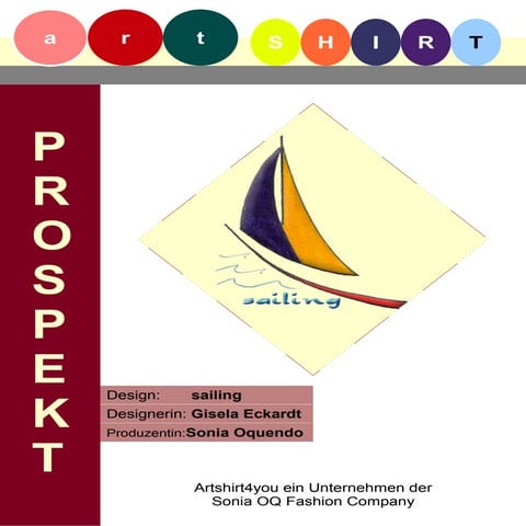 Artshirt4you Prospekt Design "sailing" von Gisela Eckardt & Sonia Oquendo
