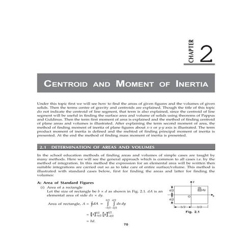 centroid & moment of inertia