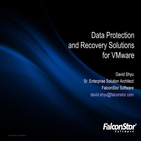 VMUG - Falconstor Presentation