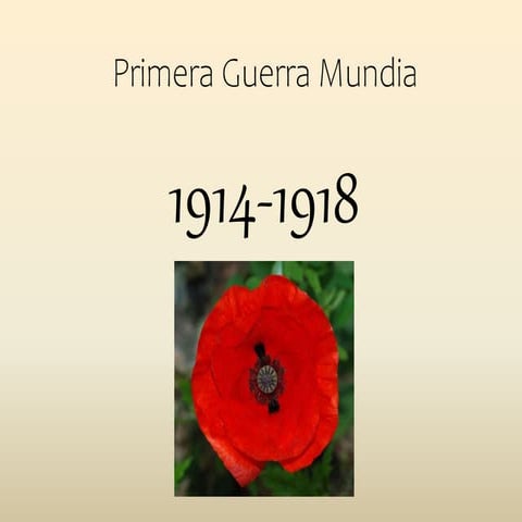 Primera Guerra Mundial, 1914-1918. EUROPA
