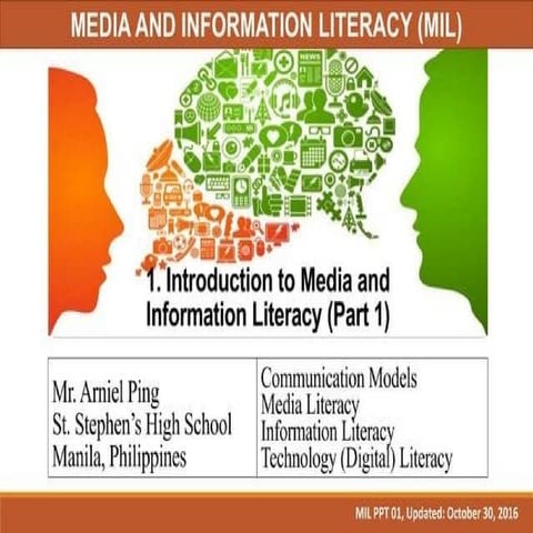 Medial and Information Literacy Senior High School HUMSS