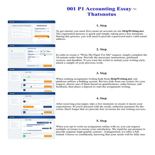 001 P1 Accounting Essay Thatsnotus. Online assignment writing service.