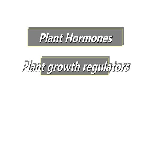 001  Plant Hormones Introduction.ppt