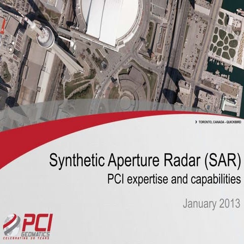 PCI Geomatics Synthetic Aperture Radar Processing Capabilities