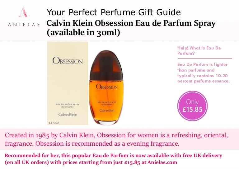 Get Calvin Klein Obsessed Woman 30 Ml Background