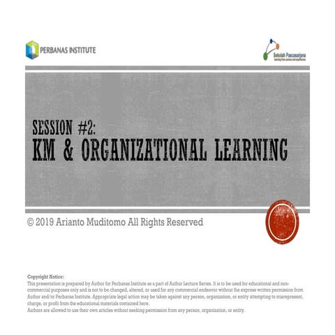 [HR601] 002. KM & Organizational Learning