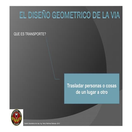 VIAS - El diseño geometrico