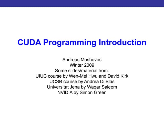 002 - Introduction to CUDA Programming_1.ppt