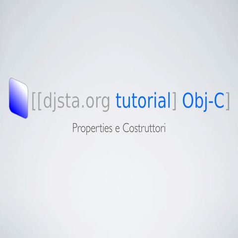 [Objective-C] - 02 Properties e Costruttori
