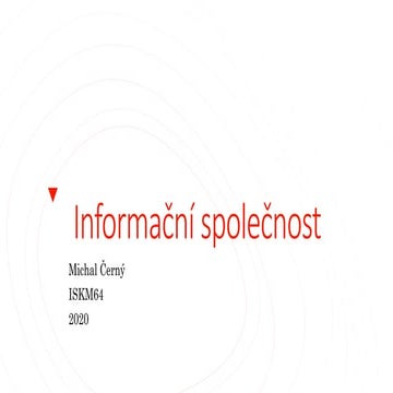 00 Informační společnost - struktura kurzu