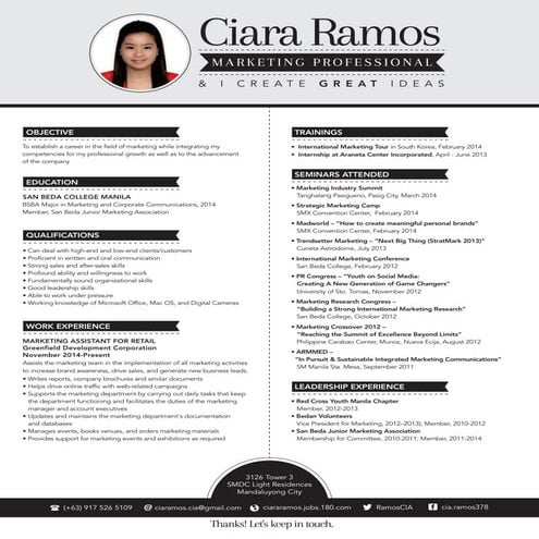 CIA CREATIVE CV