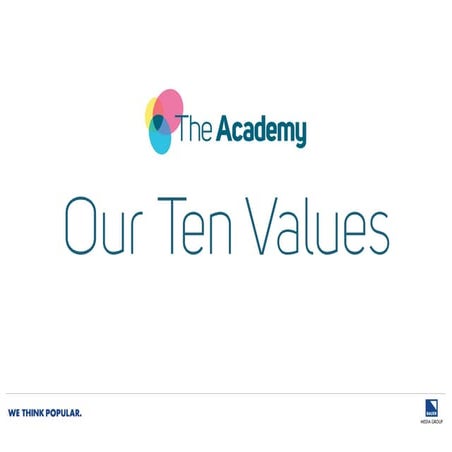 Bauer Academy - Values