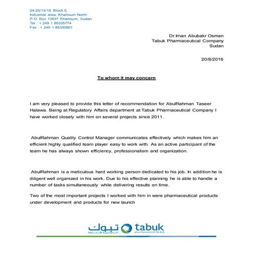 Dr Iman Recommendation