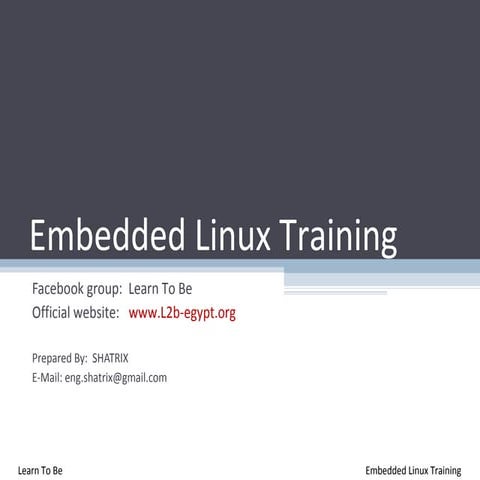 Building Embedded Linux | PPT