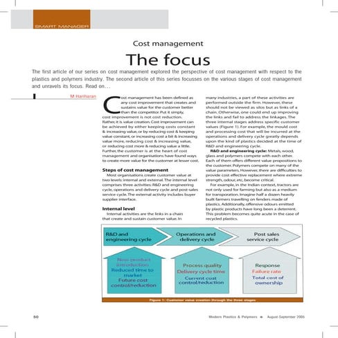 Cost Management - A Perspective | PDF