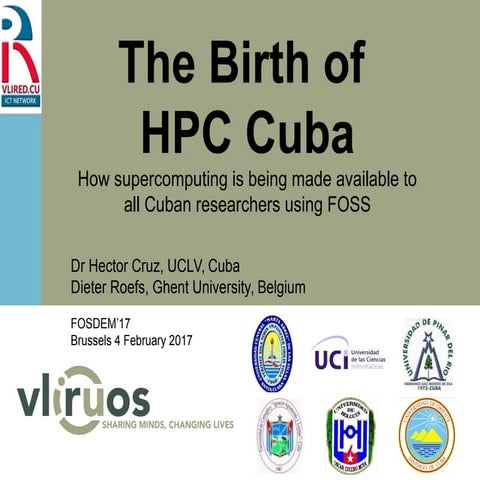 The Birth of HPC Cuba