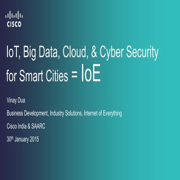 Business Development, Industry Solutions, Internet of Everything Cisco India ...