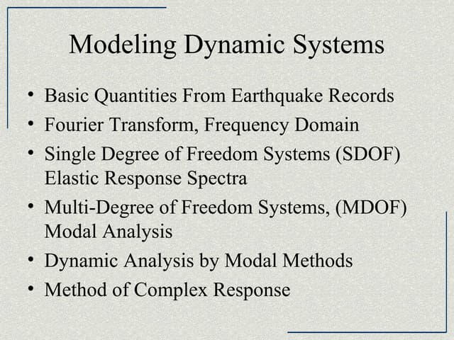 002 ray modeling dynamic systems