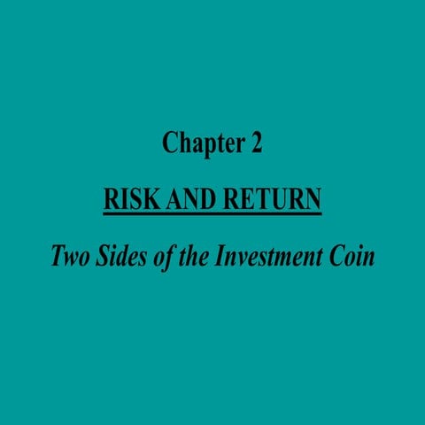 Financial analysis on Risk and Return.ppt